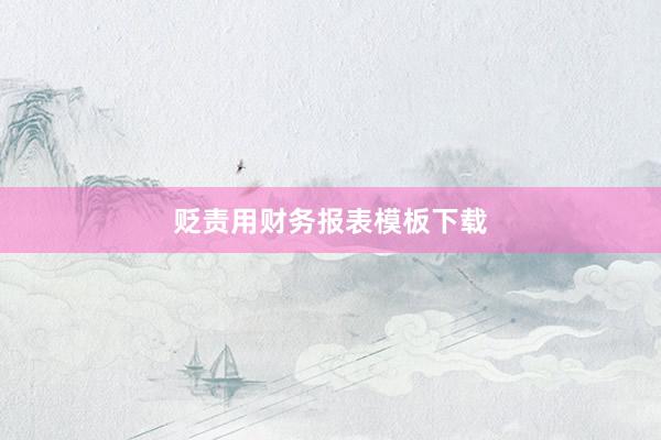 贬责用财务报表模板下载